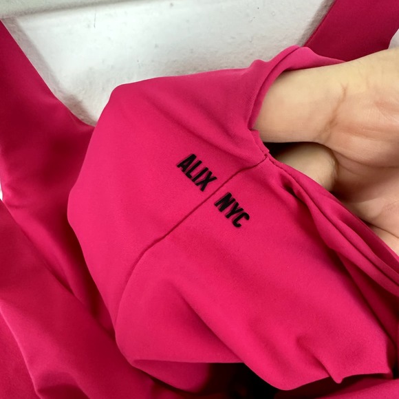 NEW Alix NYC Herrick U-Neck Bodysuit in Cerise Size Small - Picture 5 of 7